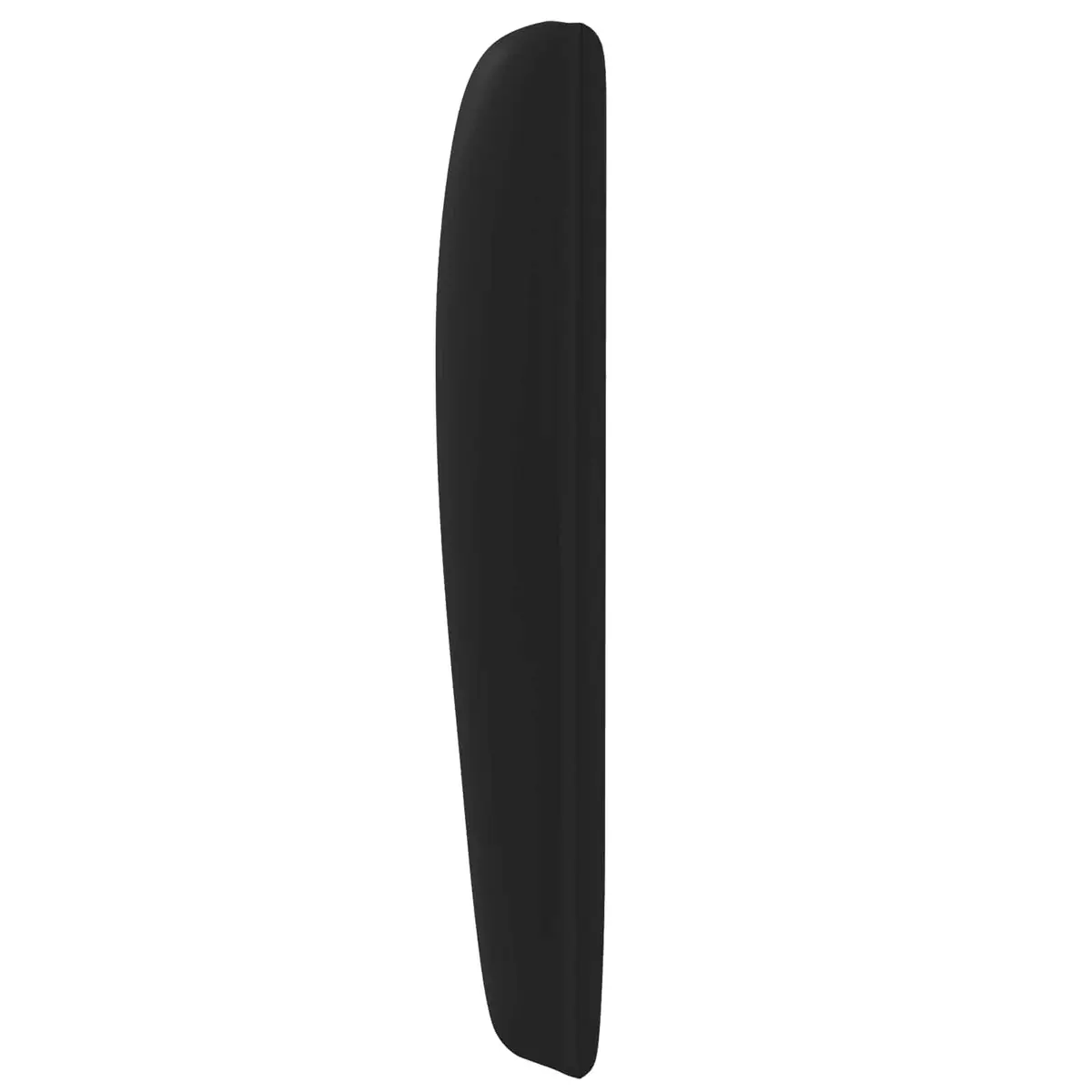 Headboard Wave Ear Modern Bedroom Black 80 x 23 x 6 cm Soft Touch Design