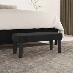 Black Velvet Bench for Seating