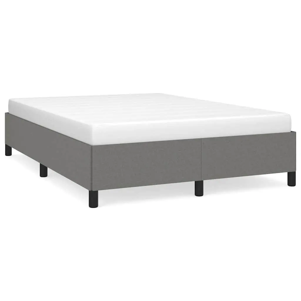 Grey Fabric Double Bed Frame