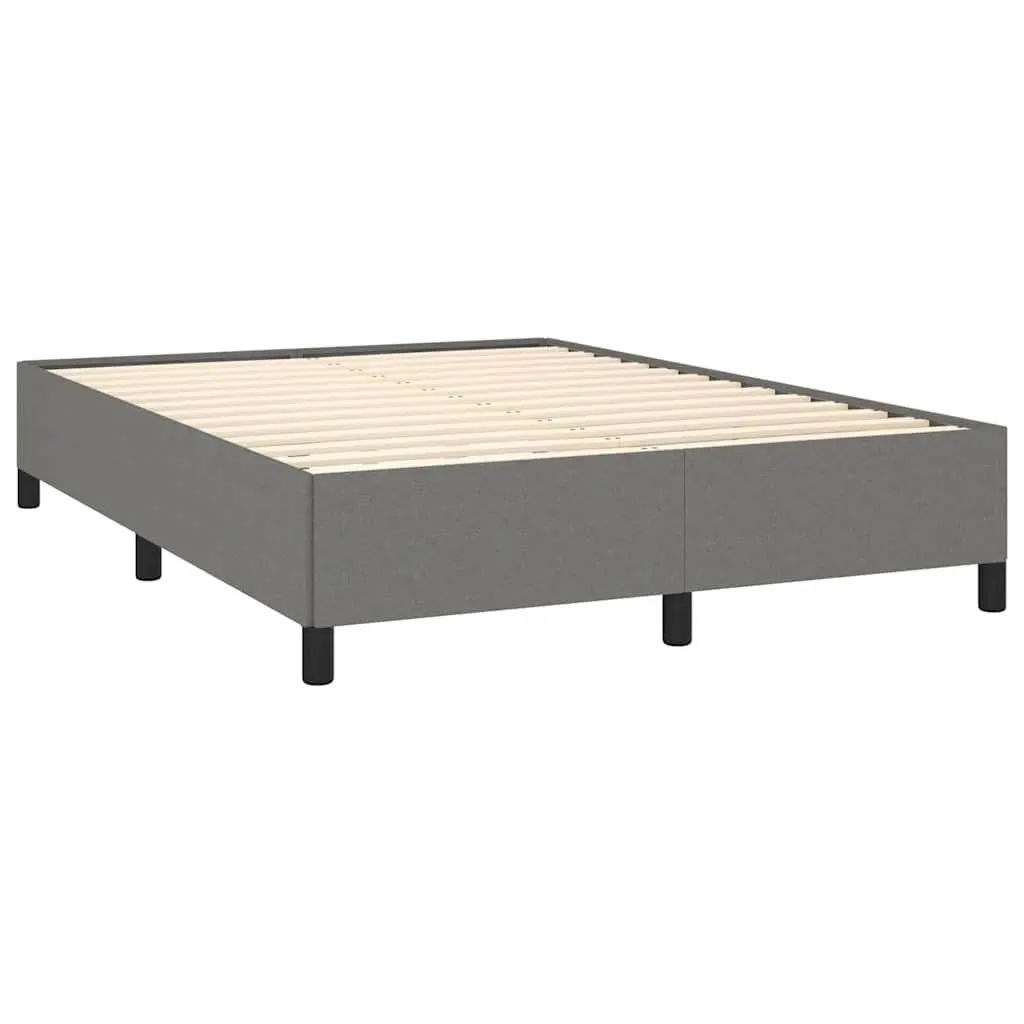 Grey Fabric Double Bed Frame