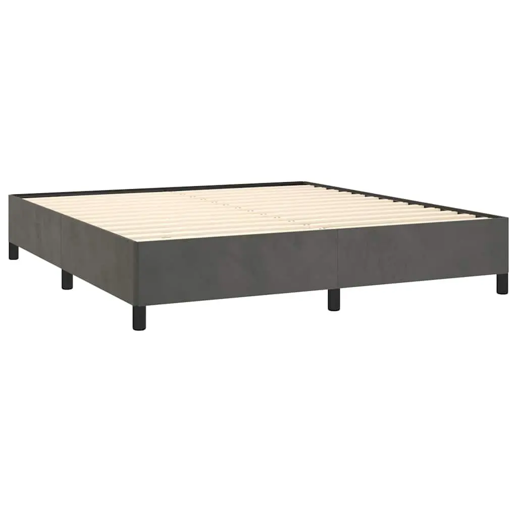 Grey Velvet Queen Bed Frame