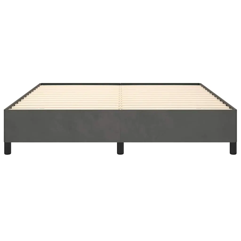 Grey Velvet Queen Bed Frame