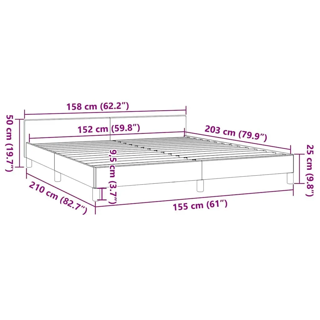 Grey Queen Bed Frame