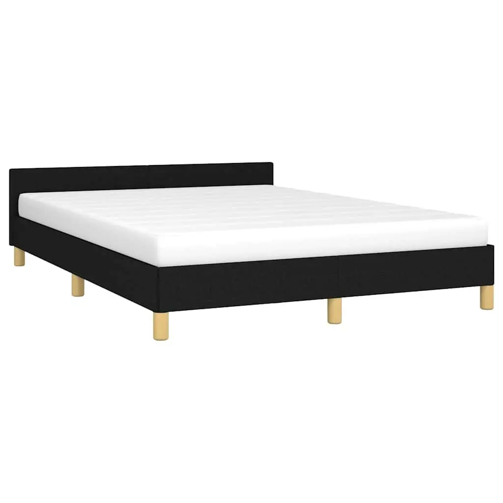 Black Fabric Queen Bed Frame