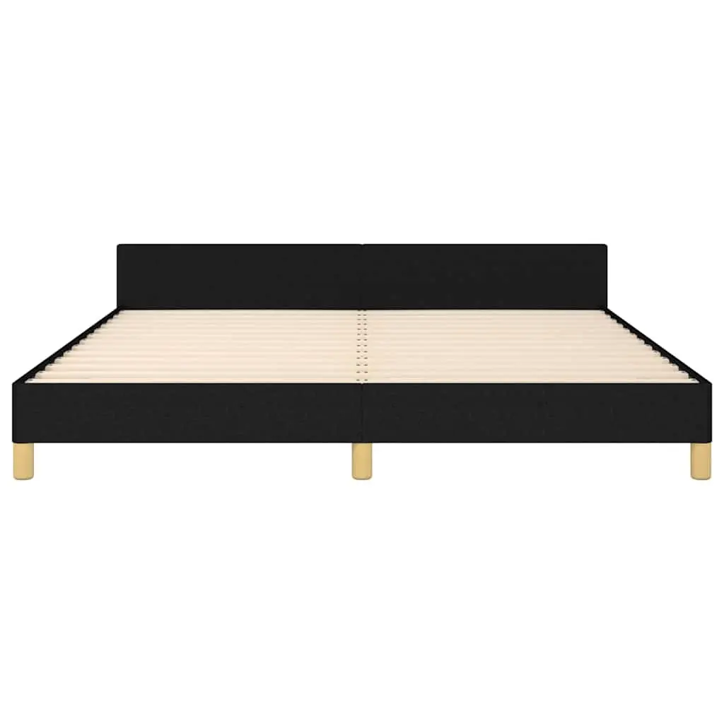 Black Fabric Queen Bed Frame