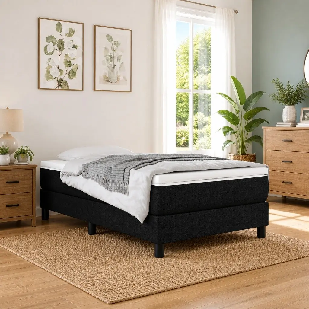 Pocket Spring Bed Mattress Medium Black 90x190x20cm