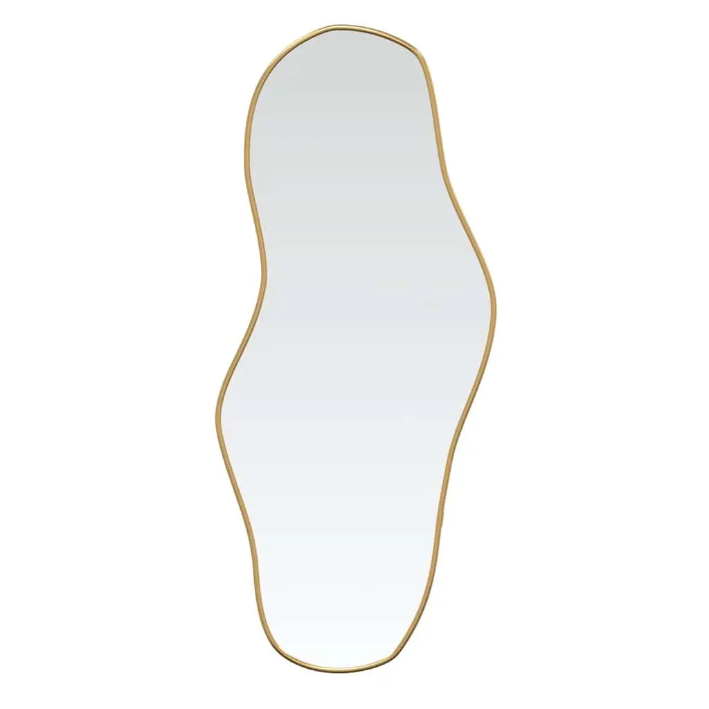 Gold Wall Mirror 100x45cm Glass Face PVC Frame for Bathroom Bedroom Hallway Home Decor