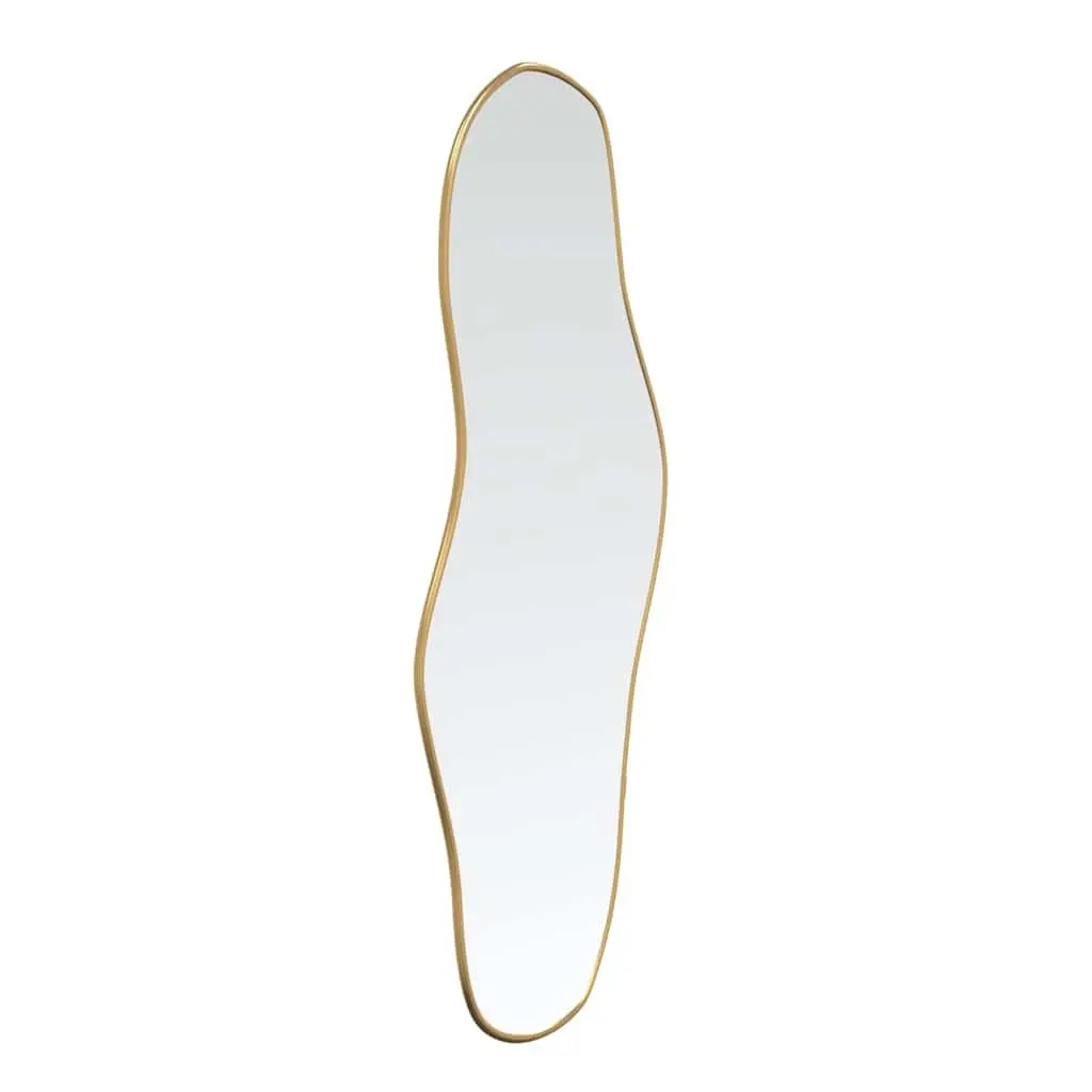 Gold Wall Mirror 100x45cm Glass Face PVC Frame for Bathroom Bedroom Hallway Home Decor