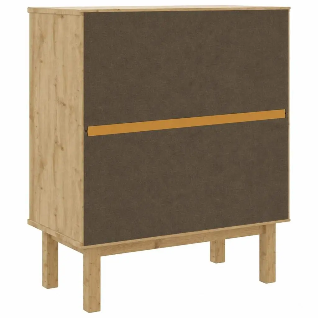 Drawer Cabinet Chest of Drawers Brown & White 76.5x39.5x90cm Solid Pine Wood