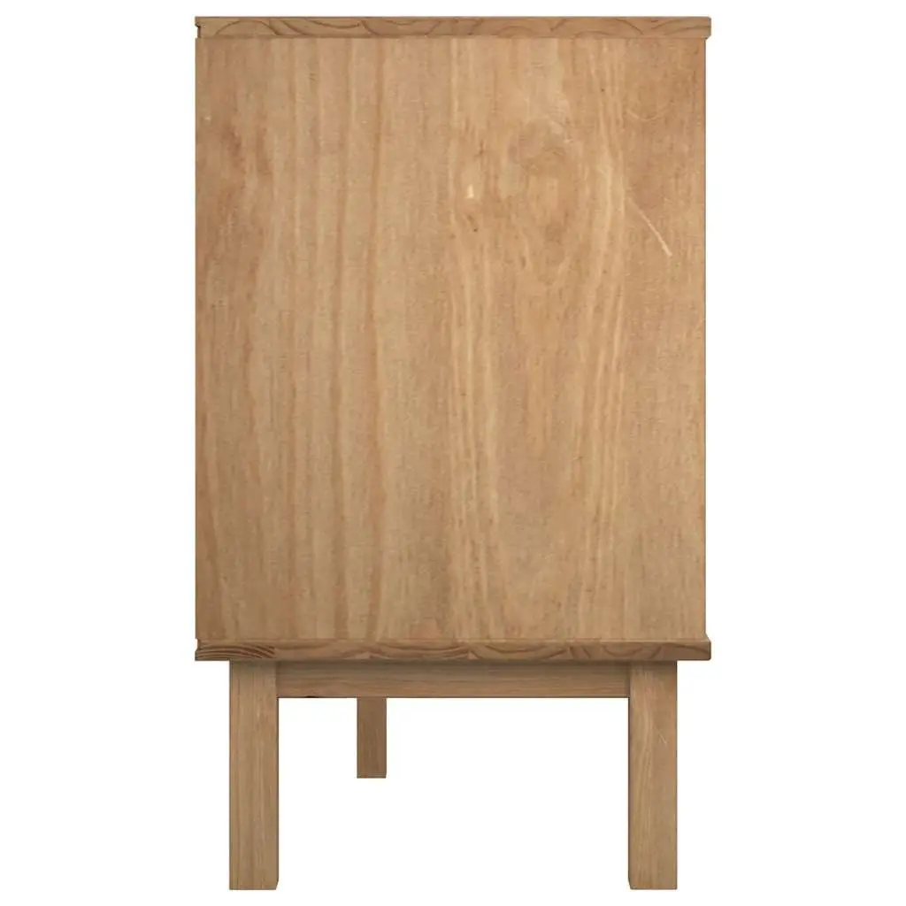 Drawer Cabinet 6 Storage Drawers Solid Pine Wood Scandinavian Style White 111 x 43 x 73.5 cm