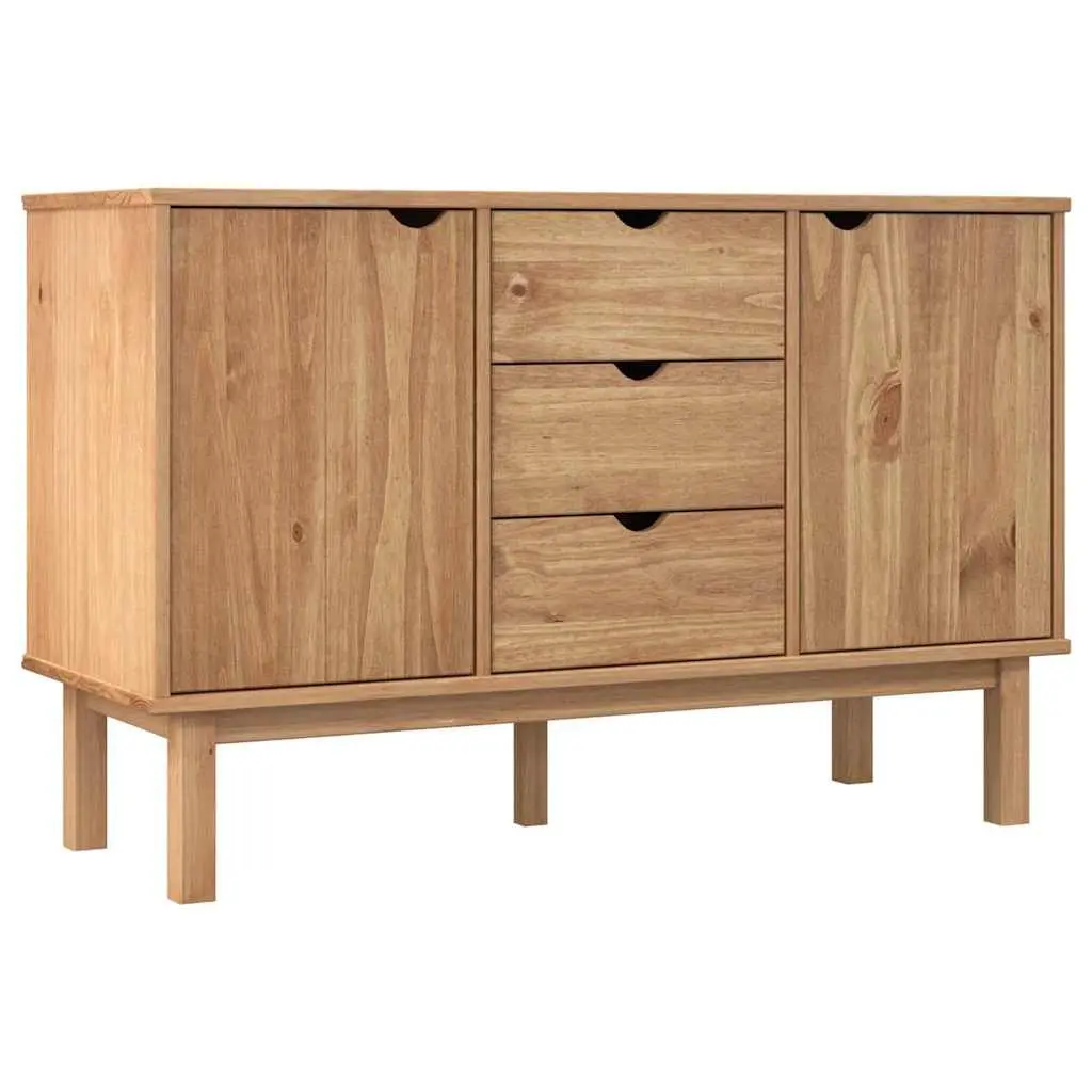 Solid Pine Wood Sideboard for Home Storage