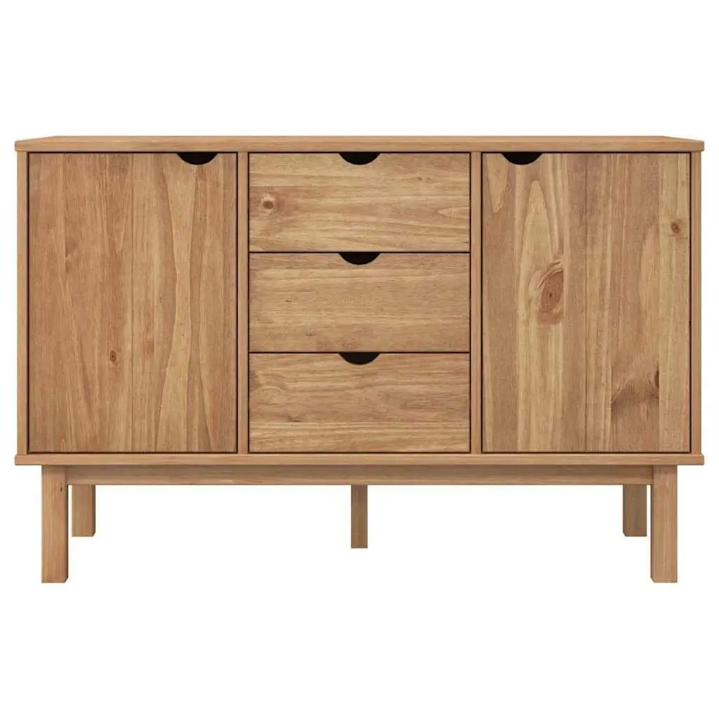 Solid Pine Wood Sideboard for Home Storage