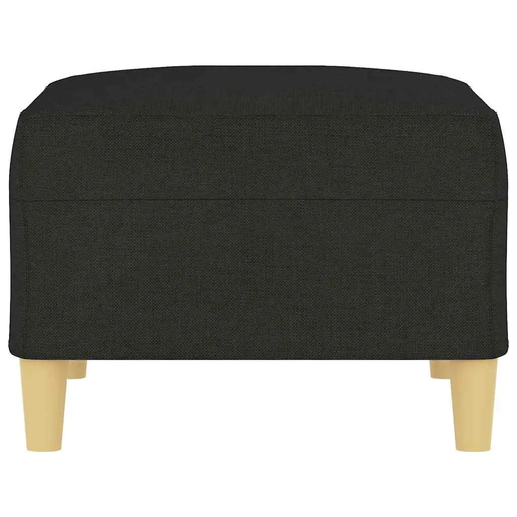 Black Fabric Footstool Ottoman Foot Rest Lounge Recliner Living Room Bedroom