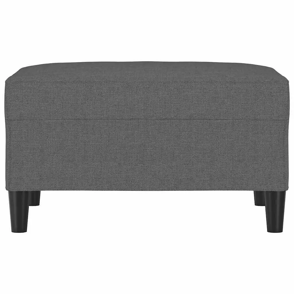 Footstool Dark Grey Fabric Foot Rest Ottoman Living Room Lounge Sofa Recliner