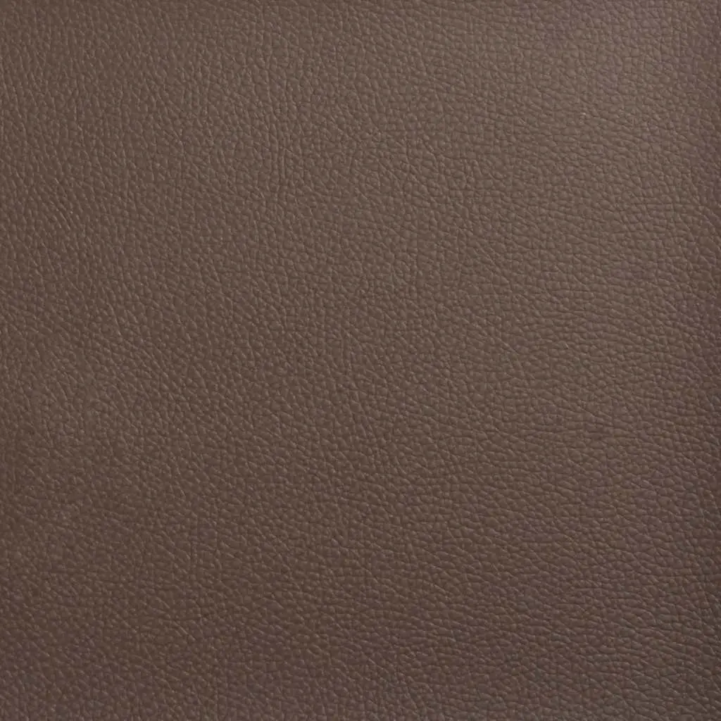 Faux Leather Ottoman Footstool Compact Brown 70x55x41 cm for Lounge Seating