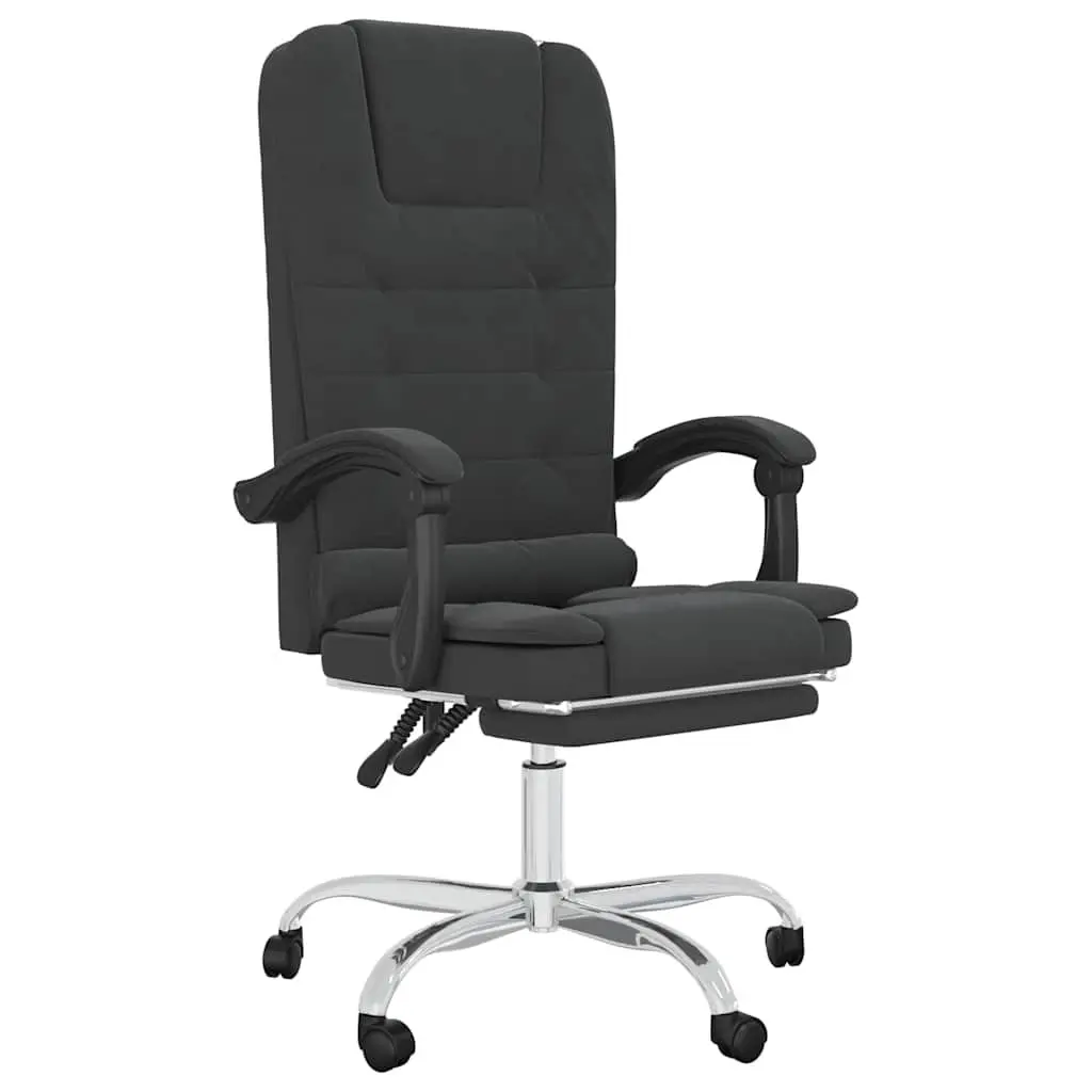 Ergonomic Black Office Chair with Massage Function and Height Adjustment