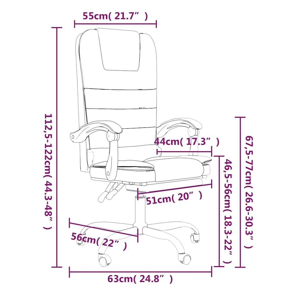 Ergonomic Black Office Chair with Massage Function and Height Adjustment