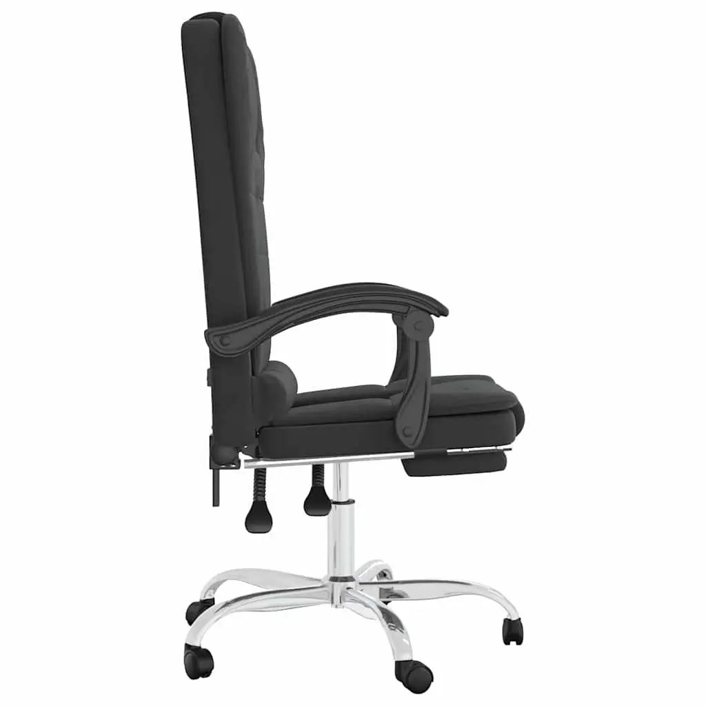 Ergonomic Black Office Chair with Massage Function and Height Adjustment