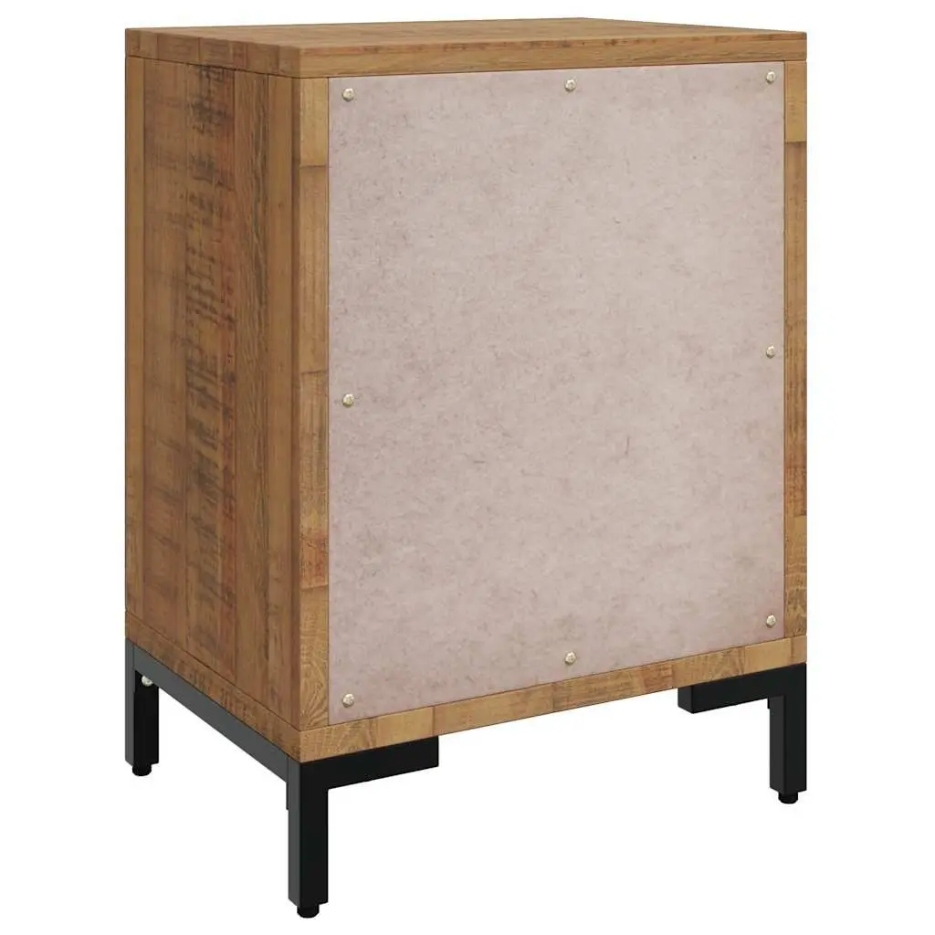 Bedside Cabinet Brown 40x30x55 cm Solid Pinewood Bedroom Storage Table Drawers