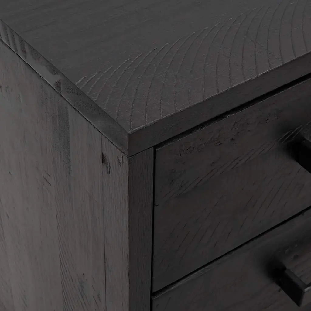 Bedside Cabinet Black 40x30x55 cm Storage Drawer Bedroom Furniture Bedside Table