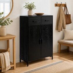 Discover the Practicality of This Black Shoe Rack