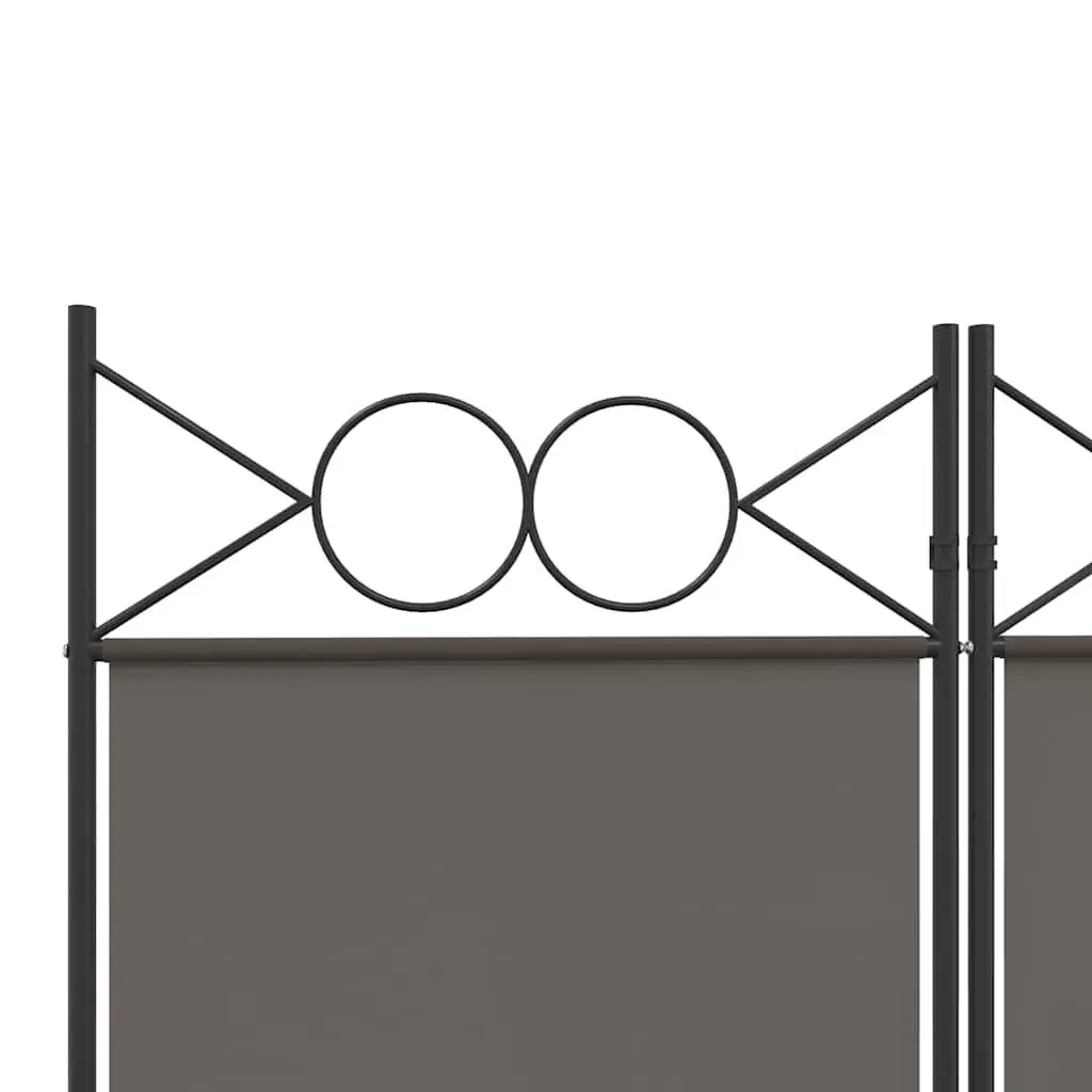 6-Panel Room Divider Foldable Anthracite 240x200cm