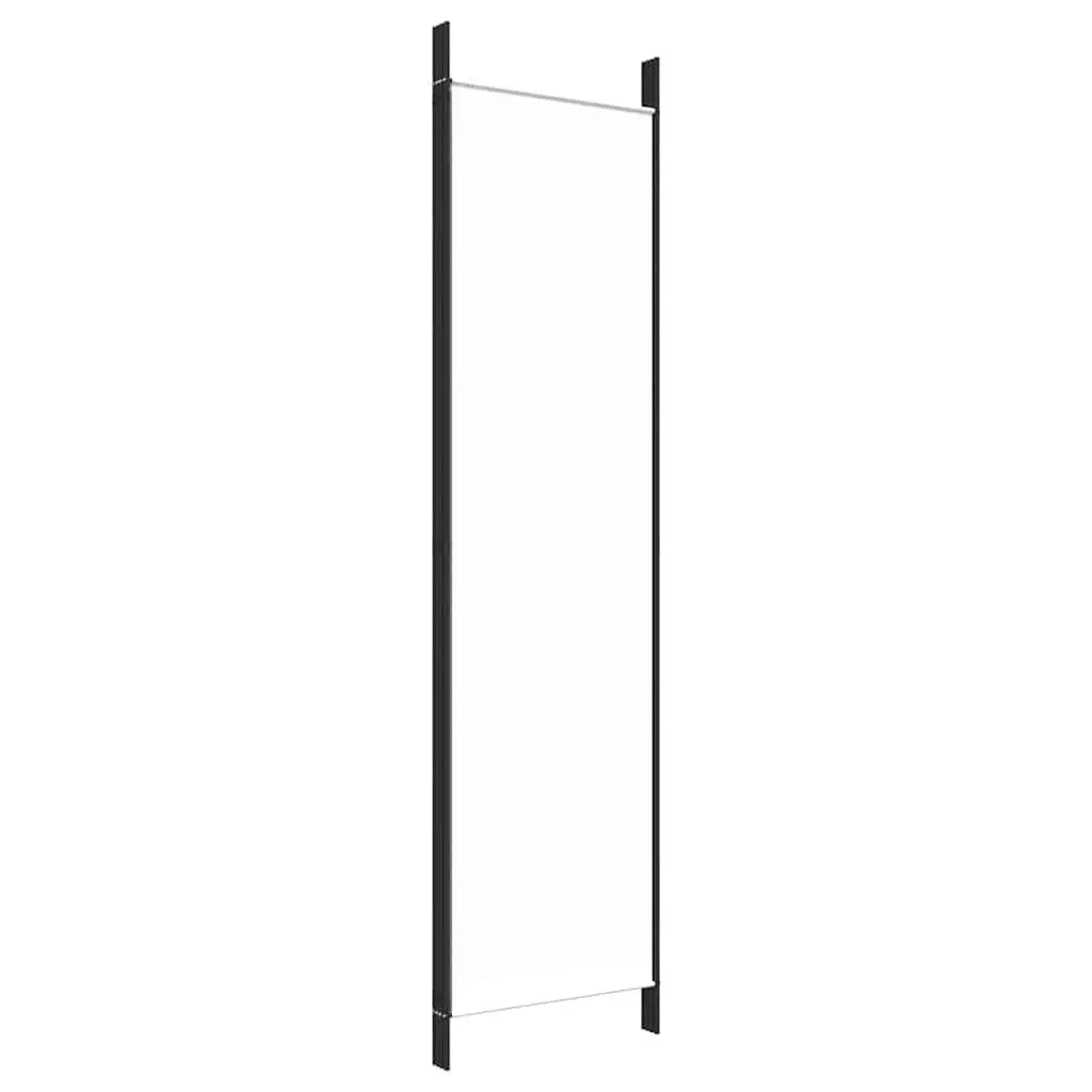 4-Panel Room Divider Screen White Foldable Privacy Partition Fabric Folding