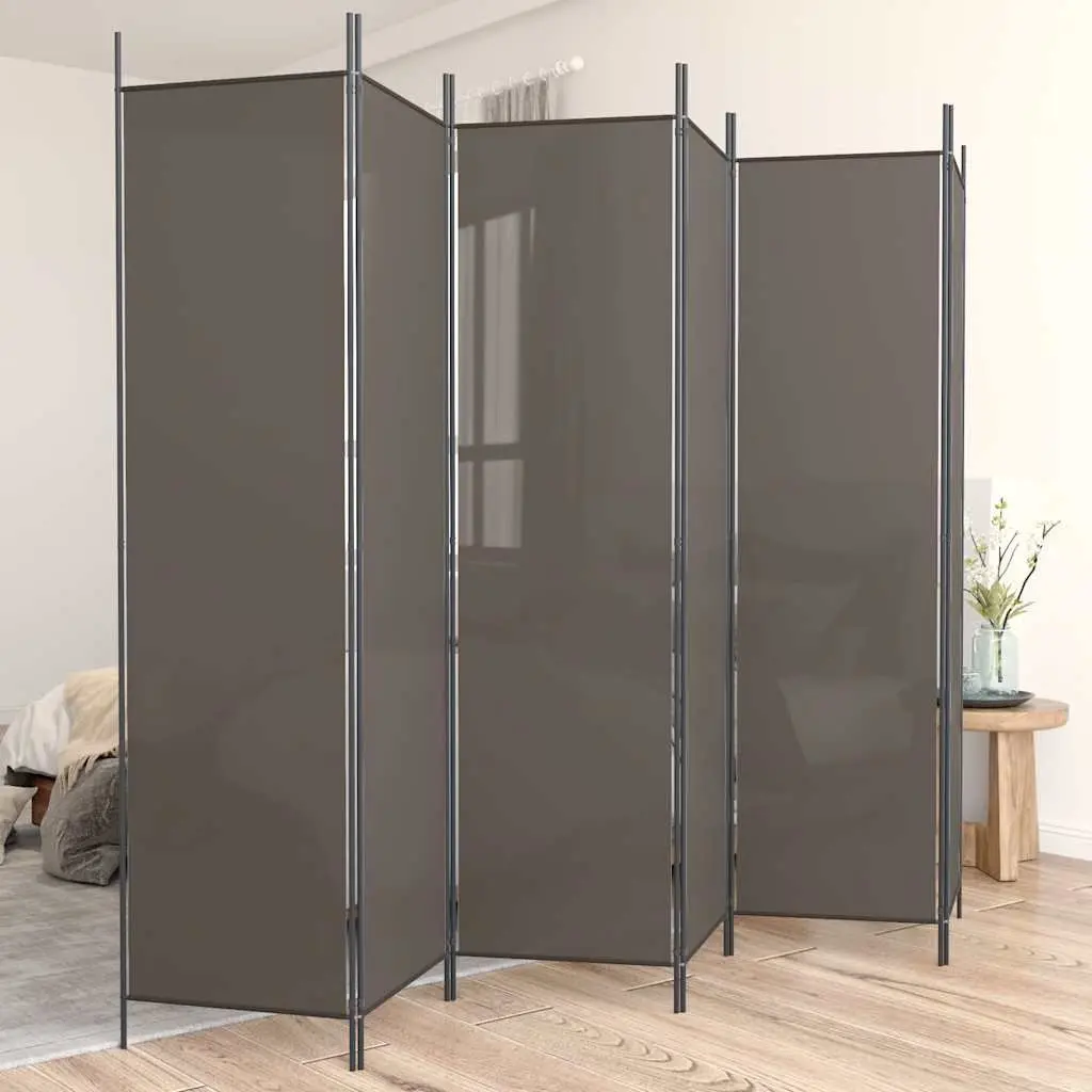 Room Divider 6-Panel Folding Screen Privacy Partition Home Office Bedroom
