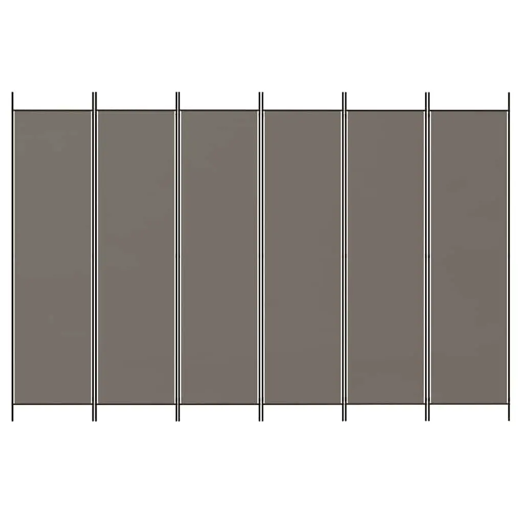 Room Divider 6-Panel Folding Screen Privacy Partition Home Office Bedroom