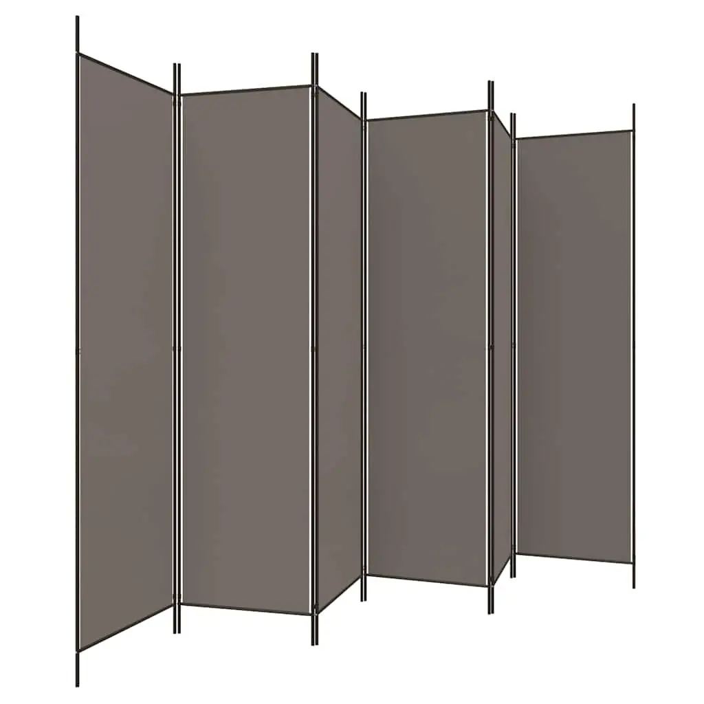 Room Divider 6-Panel Folding Screen Privacy Partition Home Office Bedroom