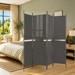 Your 5-Panel Room Divider in Anthracite Fabric