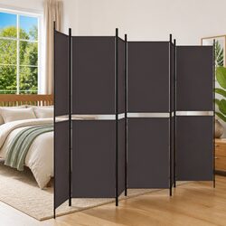 Friendly 6-Panel Brown Divider Screen 300x200cm