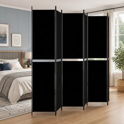Friendly Room Divider Screen 6-Panel 300x220 cm in Black