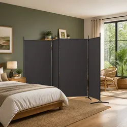 Discover Your New Brown 4-Panel Room Divider 346x180 cm