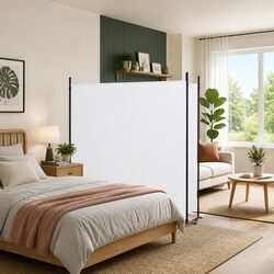 Your Perfect 2-Panel Room Divider 348x180cm in White
