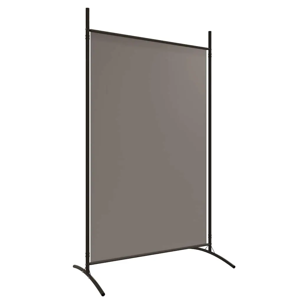 3-Panel Room Divider Foldable Anthracite Fabric 525 x 180 cm