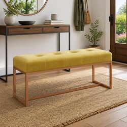 Discover a Yellow Velvet Bench Perfect for You