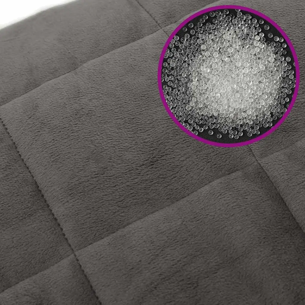 Grey Weighted Blanket 120x180 cm 9 kg