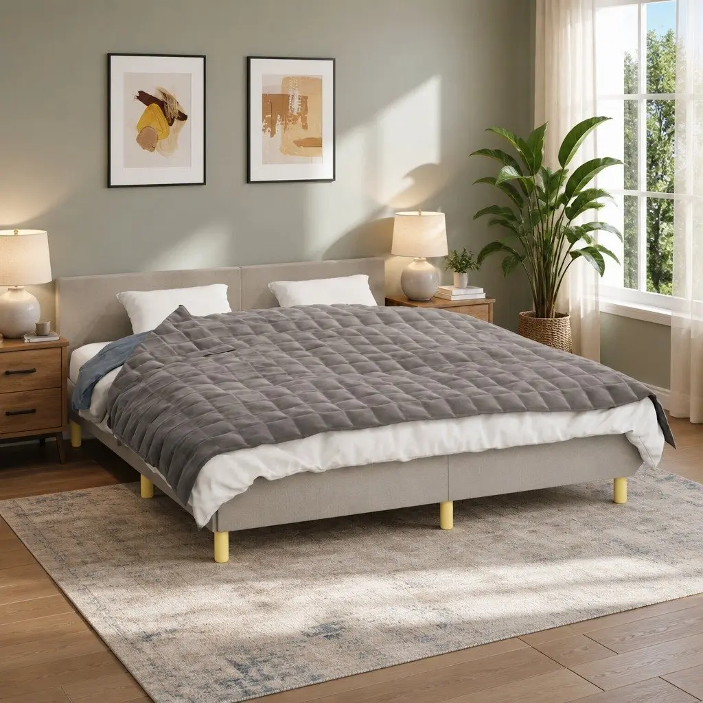 Grey Weighted Blanket 155x220cm