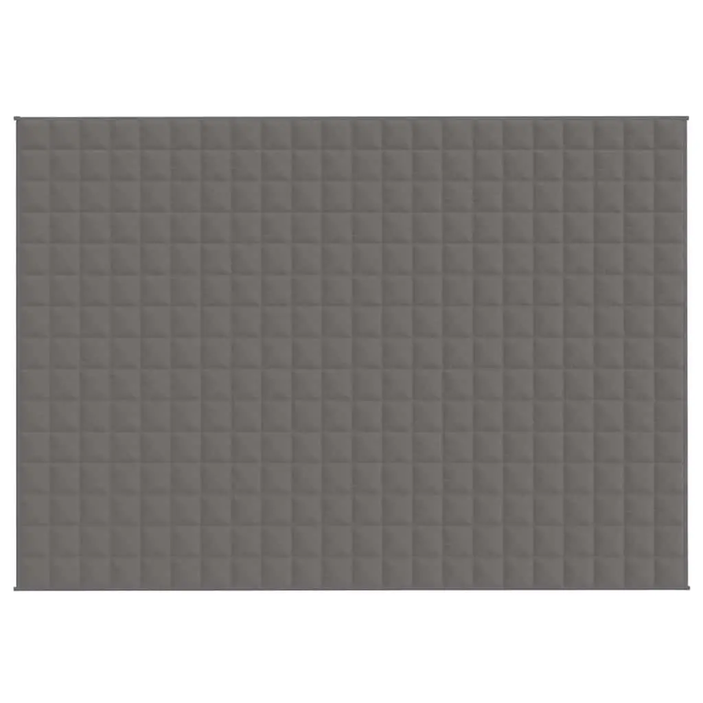 Grey Weighted Blanket 155x220 cm 11 kg for Rest