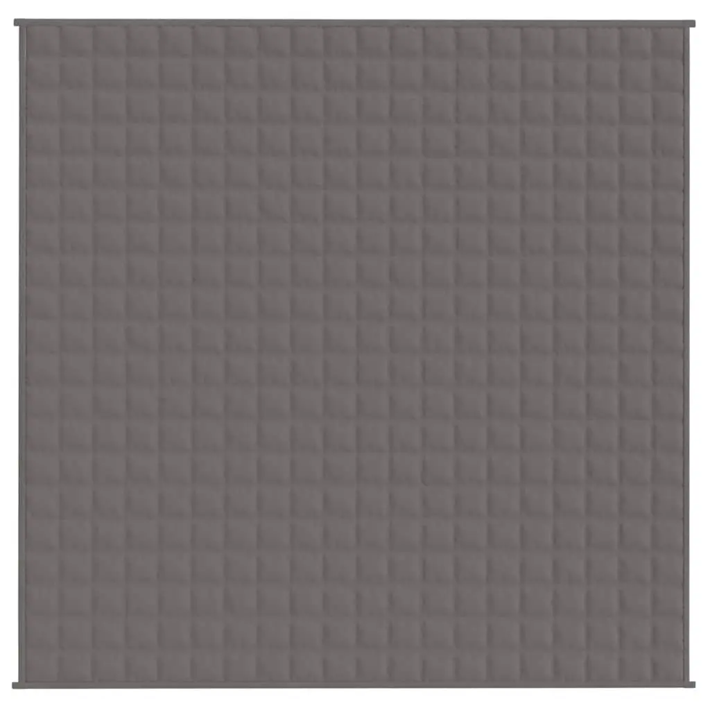 Weighted Blanket Grey Quilted Dual-Sided Fabric 200x200 cm 9 kg