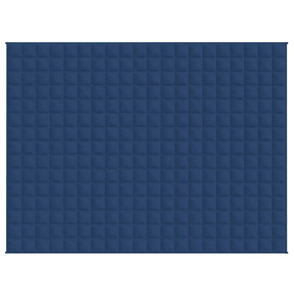 Weighted Blanket Blue Soft Fabric 150x200 cm 11 kg Pressure Relief