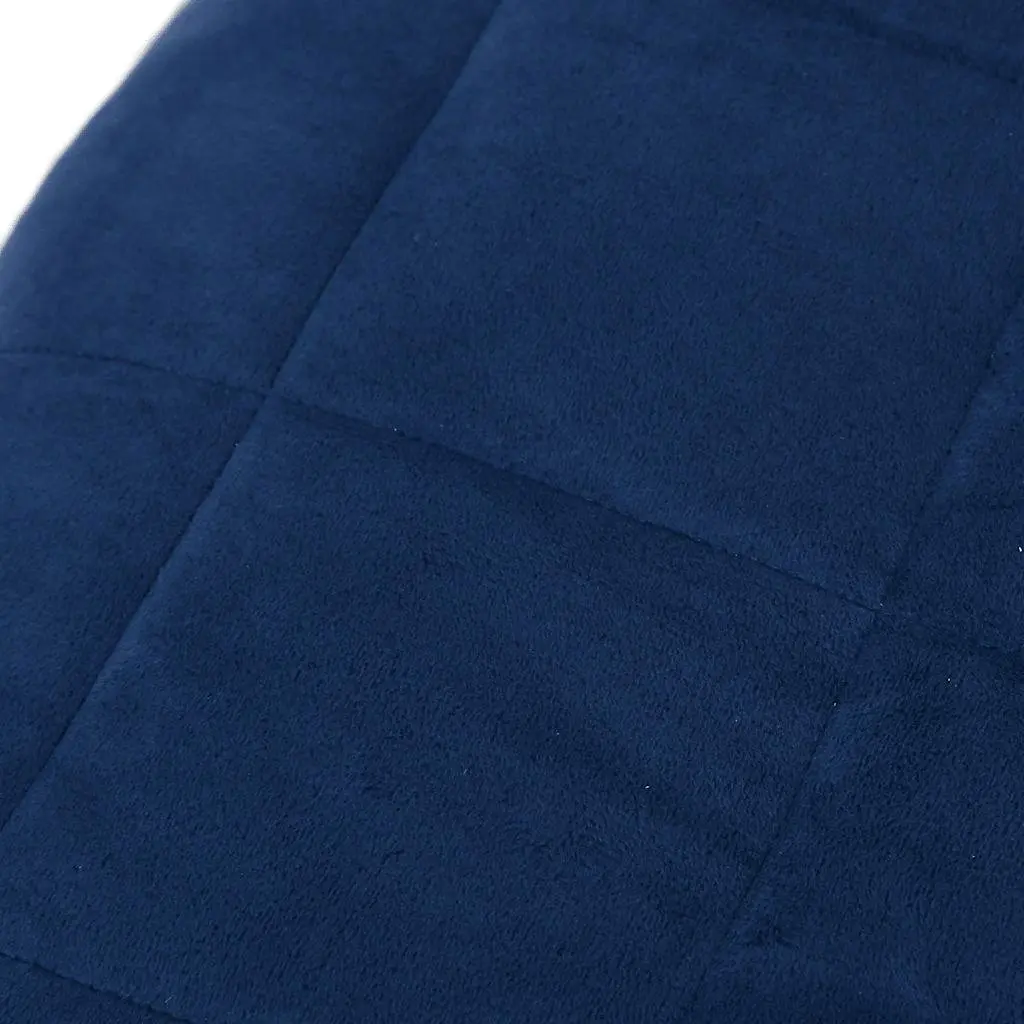 Weighted Blanket Blue 155x220 cm 11 kg Heavy Blanket Sleep Pressure Therapy