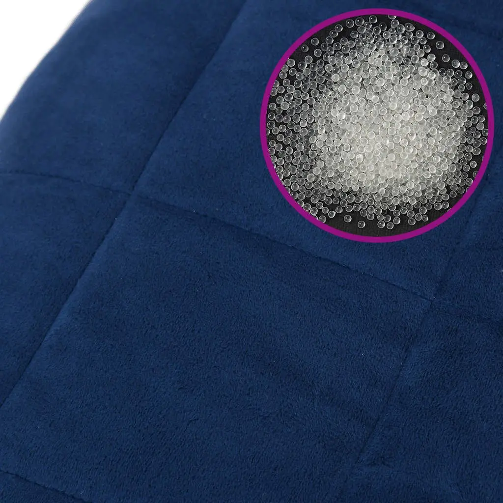 Weighted Blanket Blue Breathable Fabric 200x200 cm 9 kg