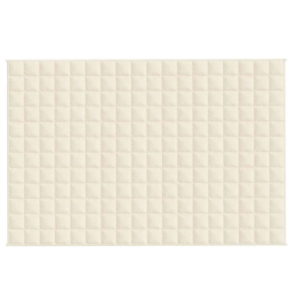Weighted Blanket Light Cream 120x180 cm 9 kg Soft Comfortable Pressure Sleep Aid