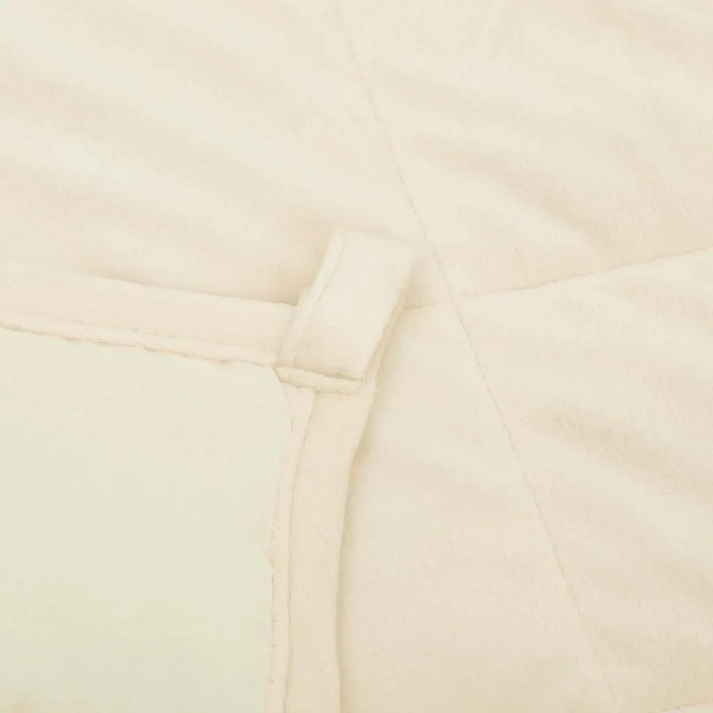 Weighted Blanket Light Cream 120x180 cm 9 kg Soft Comfortable Pressure Sleep Aid
