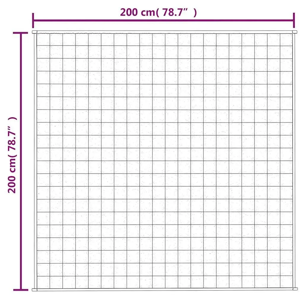 Weighted Blanket Light Cream 200x200 cm 13 kg Breathable