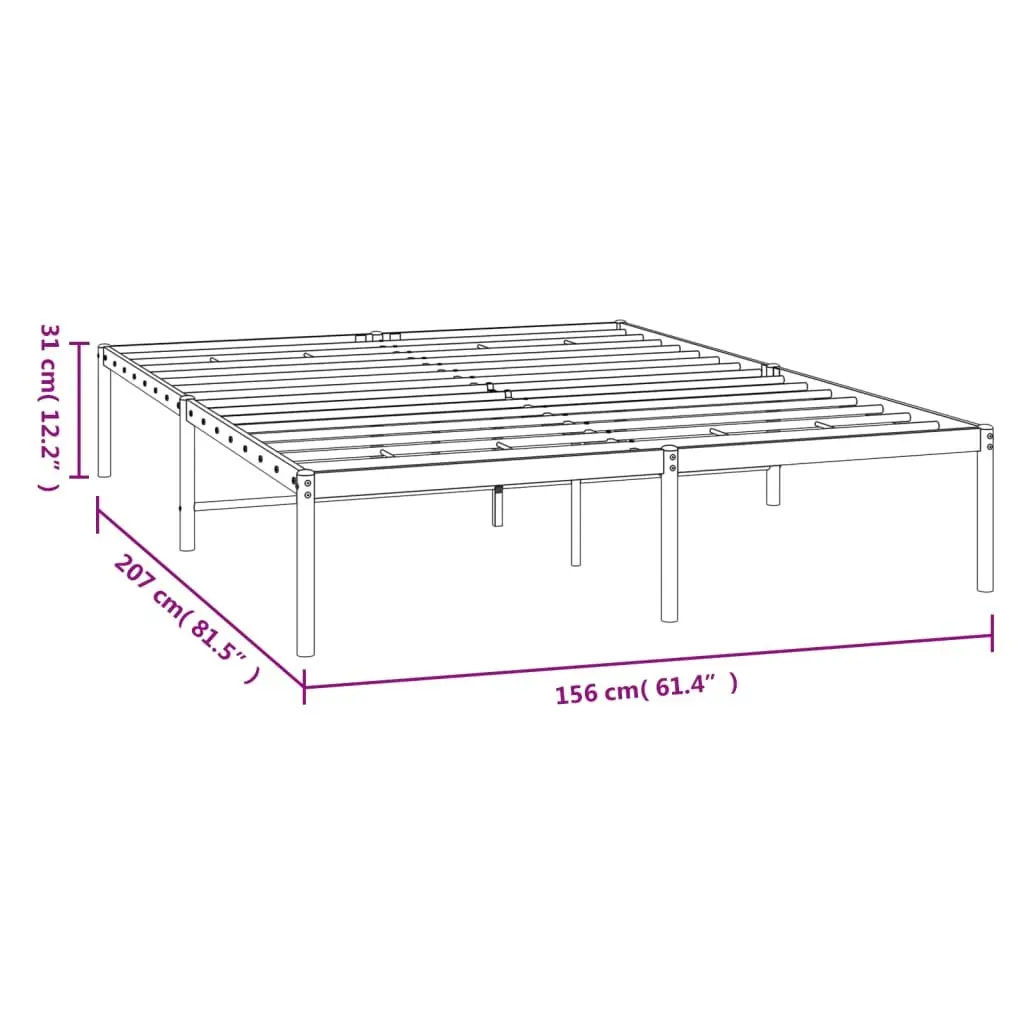Metal Bed Frame for Comfort and Support