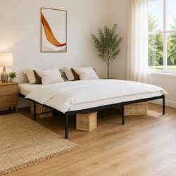 Your Perfect King Metal Bed Frame 183x203cm Black