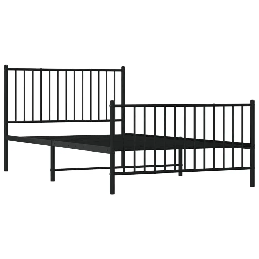 King Single Metal Bed Frame with Footboard
